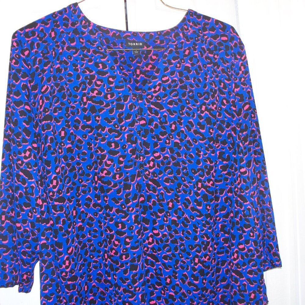 torrid Tunic blouse animal print